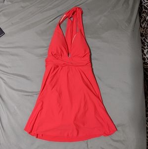 NWT J Crew V-Neck Halter Swim Dress